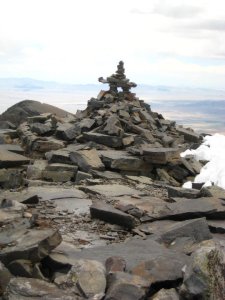 daddy at the top of Wheeler Peek