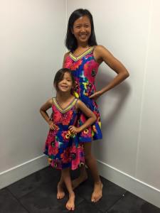 me and my mini me in matching dresses